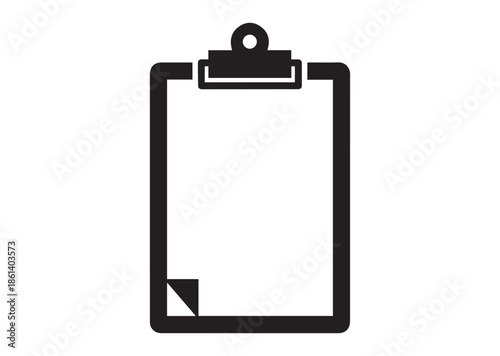 Clipboard icon, Clipboard silhouette vector