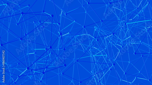 Network connections in blue design on digital background