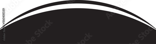 Abstract curve graphic black white design
