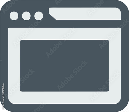 Modern Minimalist Vector Graphic of a Document or File Icon with Clean Lines and Simple Design