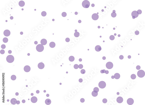 Purple dots scattered randomly on white background