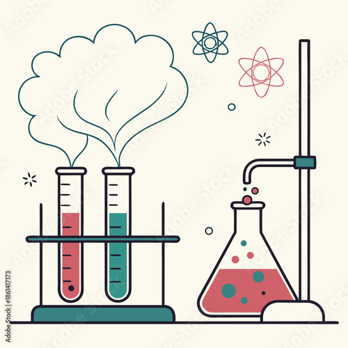 Science experiment in progress