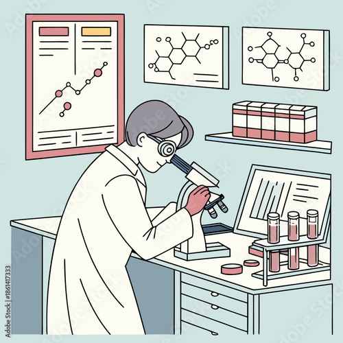 Scientist conducting laboratory research