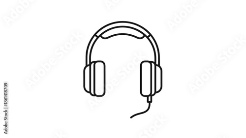 Professional headphones for music and audio production, Generative AI.