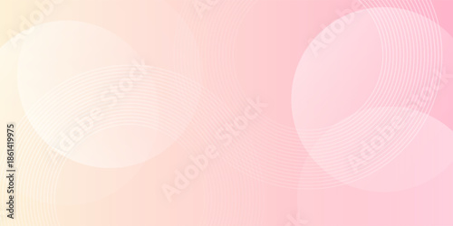 Minimalist banner background. Pastel colorful, pink and yellow smooth gradient