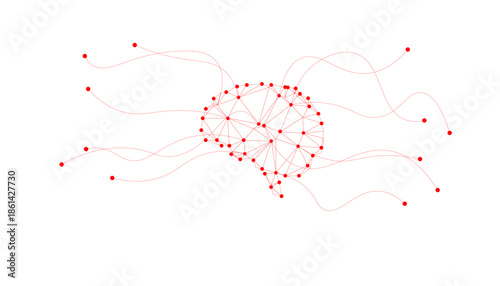 Concept of Artificial intelligence. AI digital brain on the circuit motherboard.