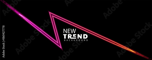 neon triangle new trend background design element