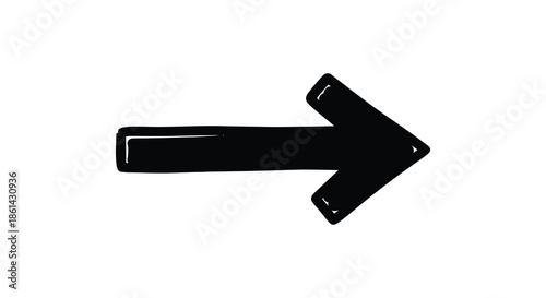 A simple black arrow pointing to the right a basic directional symbol with a clean design