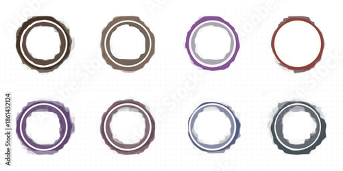 Concentric circles in various colors against a solid black background