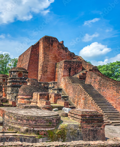 Nalanda University ruins in Bihar reveal a vast ancient learning center, founded in the 5th century CE, famed for monasteries, libraries, and global Buddhist scholars.