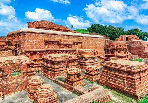 Nalanda University ruins in Bihar reveal a vast ancient learning center, founded in the 5th century CE, famed for monasteries, libraries, and global Buddhist scholars.