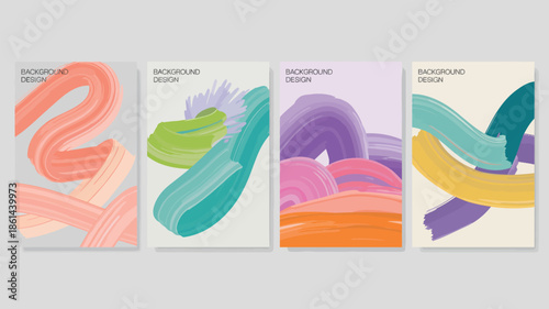 Vibrant abstract background designs for creative projects and presentations