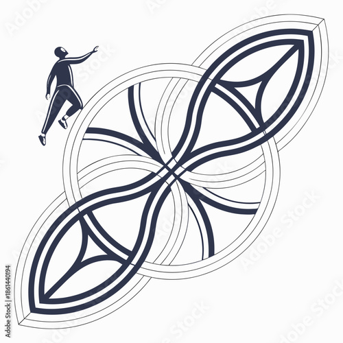 Modern Abstract Future Ready Brand Symbol for Technology