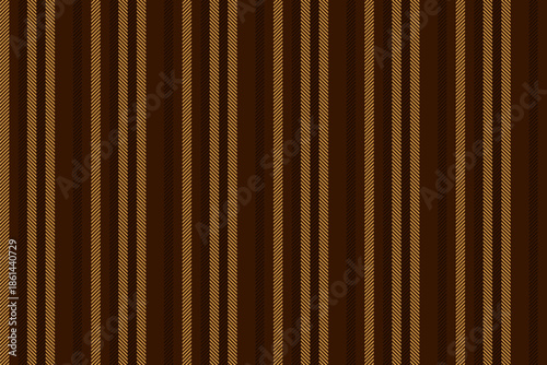 Mymmetry textile texture pattern, mockup fabric seamless stripe. Cover vertical vector lines background in dark and amber colors.
