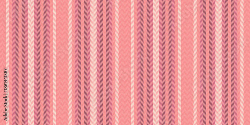 Hispanic stripe fabric vector, mexico texture vertical seamless. Royal background pattern lines textile in red and antique white colors.