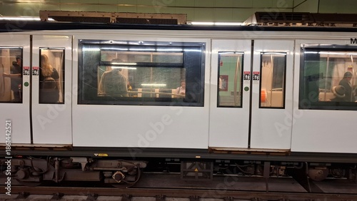 Side view of a train in Panama City