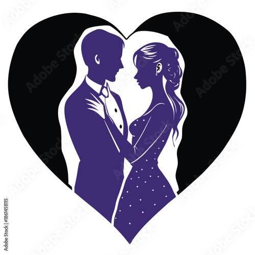 love affair art vector on white background