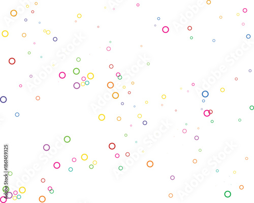 colorful outline dots pattern abstract circles playful minimal background design