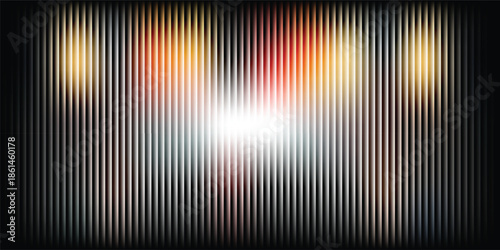Abstract vertical lines background with bright light flare