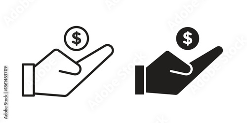 Affordable icons for templates, web design and infographics