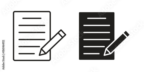 Application form icons for templates, web design and infographics