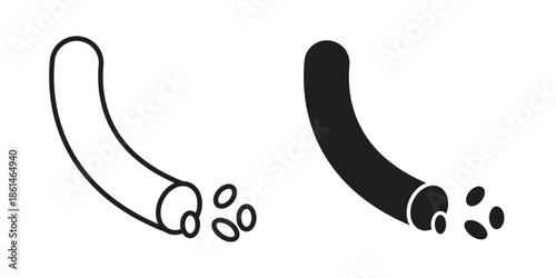 Blood vessel icons for templates, web design and infographics