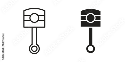 Car connecting rod icons for templates, web design and infographics