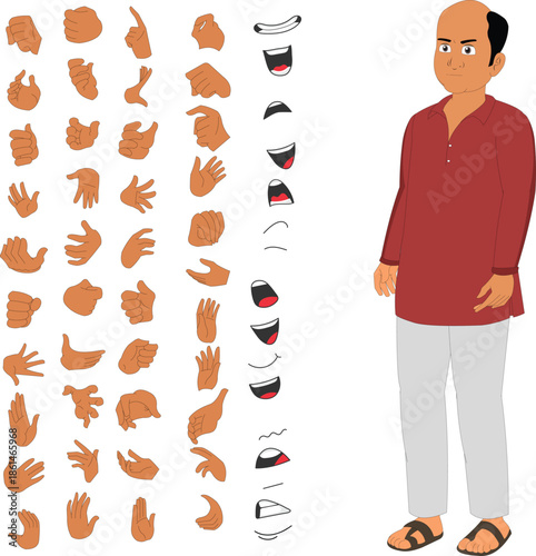 Comprehensive Ethnic Male Avatar Rigging Bundle with Traditional and Casual Attire