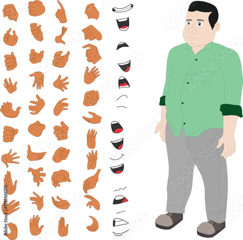 Indian Community Man Character