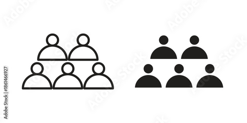 Committee icons for templates, web design and infographics
