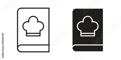 Cookbook icons for templates, web design and infographics