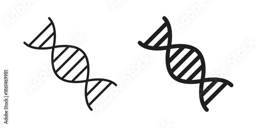 Genetic icons for templates, web design and infographics