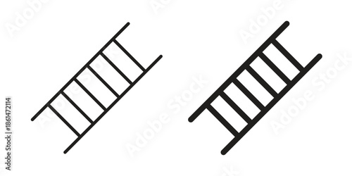 Ladder icons for templates, web design and infographics