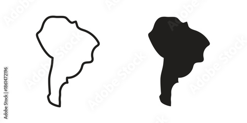 Latin america icons for templates, web design and infographics