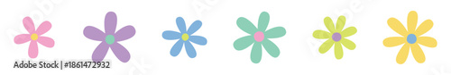 Floral Vector Illustration Isolated on Transparent Background