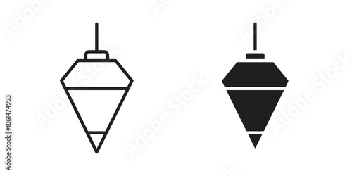 Plumb bob icons for templates, web design and infographics