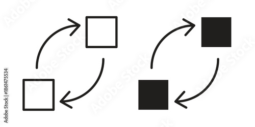 Replacement icons for templates, web design and infographics