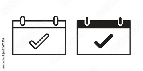 Reservation icons for templates, web design and infographics