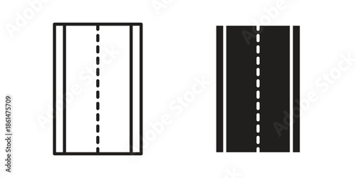 Road icons for templates, web design and infographics