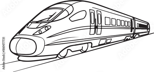 Smoking volcano outline illustration.