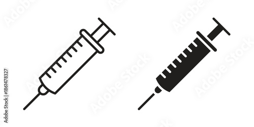 Vaccination icons for templates, web design and infographics