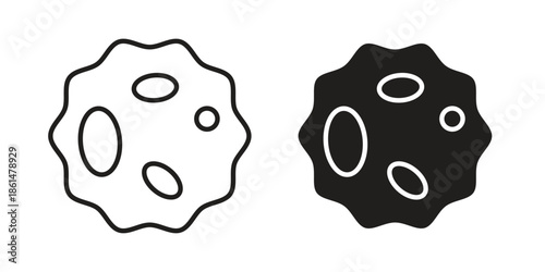 White blood cell icons for templates, web design and infographics
