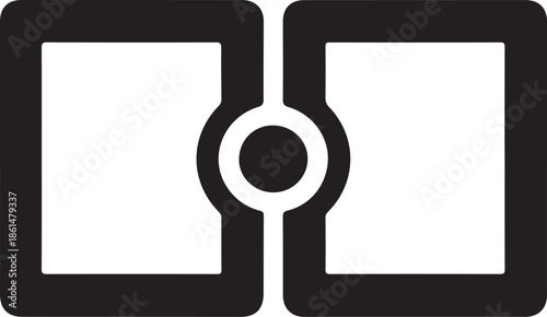 Minimal SVG of Two Frames Connected by a Hinge