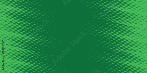 green halftone on background. Vector dotted sparkles or halftone shine pattern texture Pop Art Style Background.