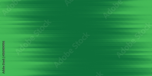green halftone on background. Vector dotted sparkles or halftone shine pattern texture Pop Art Style Background.