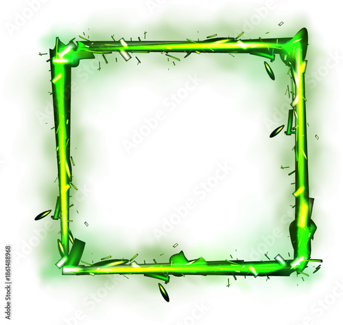Green bamboo frame