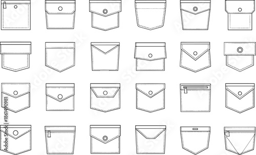Various Pocket and Styles pockets sewing fashion clothing