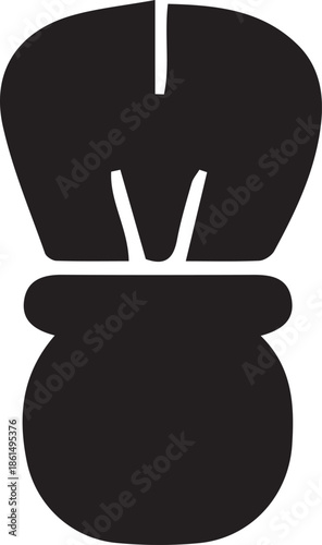 Shaving brush and mug icon for men s grooming