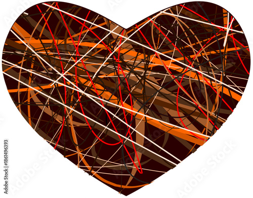 abstract heart shape