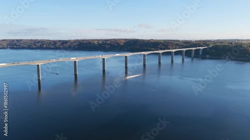 Wallpaper Mural Bridge over the Vejle Fjord in Denmark Torontodigital.ca